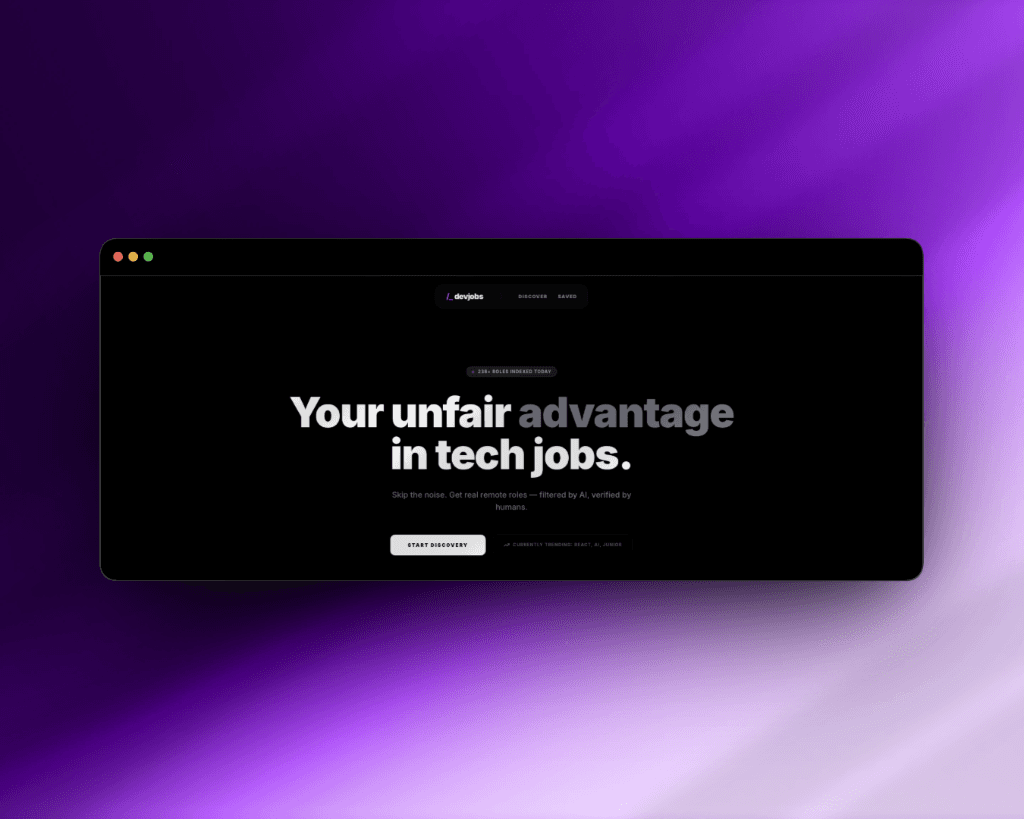 devjobs.site project cover